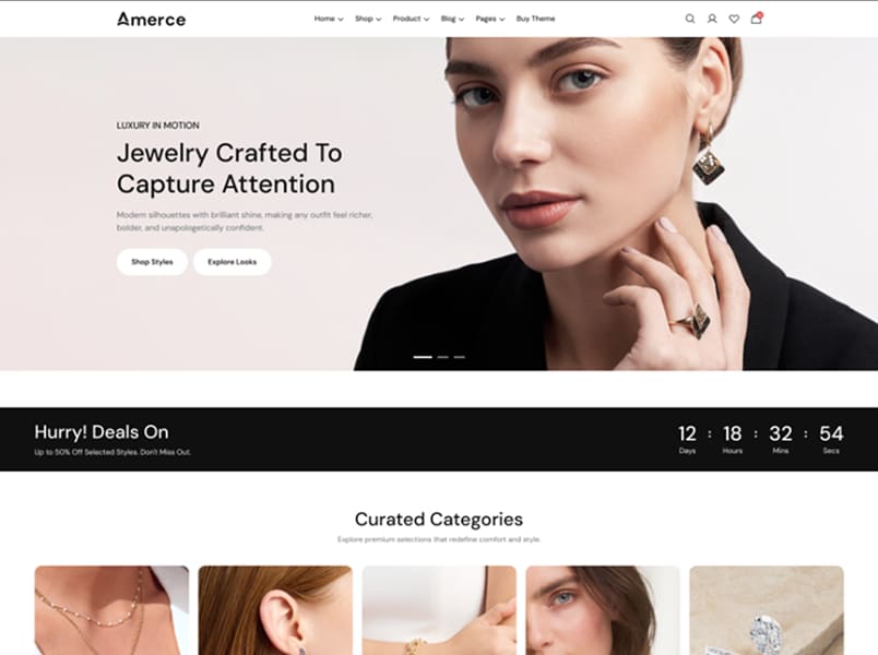 Jewelry店面預設