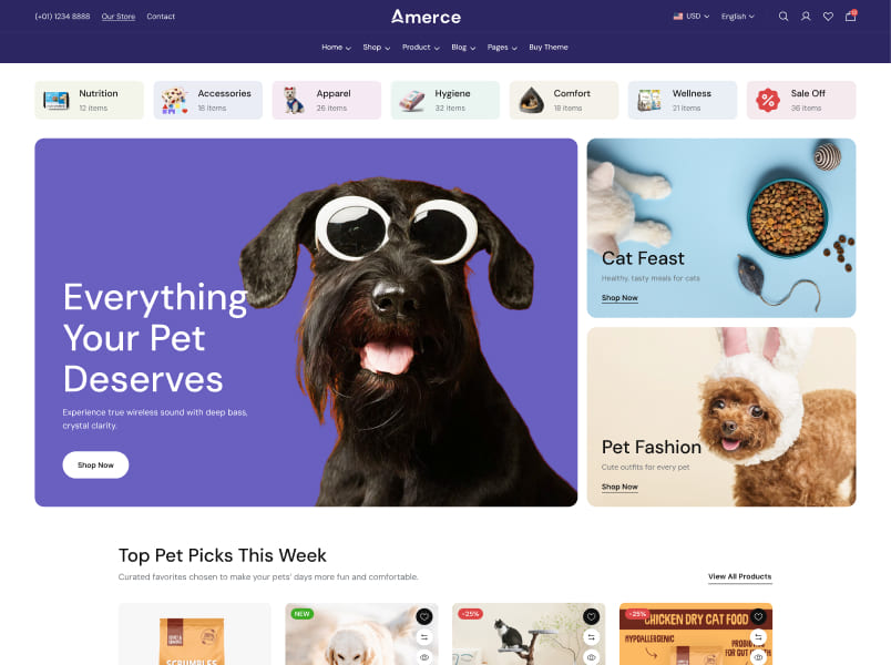Pet Care店面預設